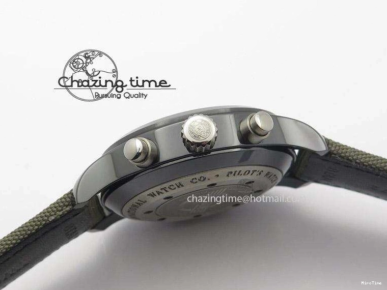 MIROTIME 0707 Pilot Top Gun Miramar IWC388002 ZF 1:1 Best Edition Ceramic Case On Nylon Strap A Practical 7345